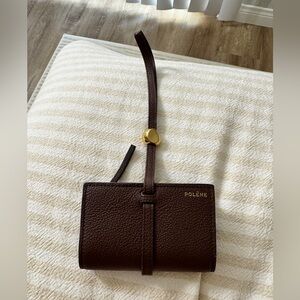 Polene Kaye Cardholder in Brown Leather